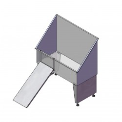 Stainless Steel Groomers Tub With Ramp